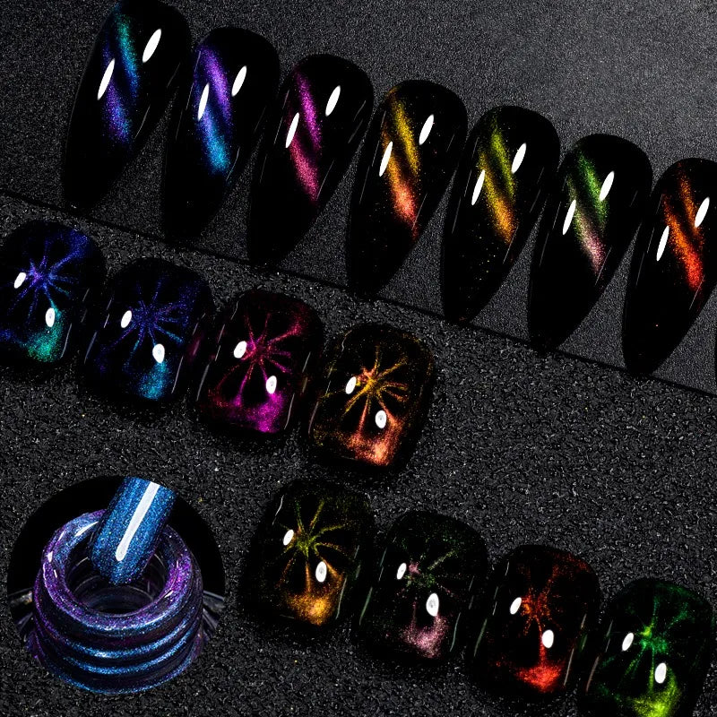 3pcs/set 8ml Cat Magnetic Nail Polish Long Lasting Quick Drying No Need of Lamp to Cure Nail Supplies Vernis for Nails Manicure