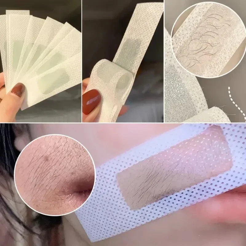 5/10/15/20stick Professional Hair Removal Wax Strips for Summer Depilation Double Sided Cold Wax Paper for Leg Body Face Useful
