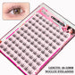 Noglue Eyelashes Natural False Eyelashes DIY Lashe Clusters Glue Strands Eye Lashes  Adhesive Eyelash Artificial Eyelashes