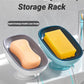 Self Draining Soap Holder Super Suction Cup Portable Storage Container For Bathroom Kitchen Sponge Accessories Supplies