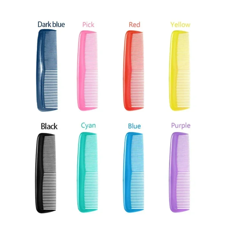 Mini Plastic Comb Small Hair Comb with Thick and Thin Teeth Portable Comb for Hotel Barber Accessories Women Hair Tools