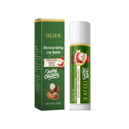 Christmas Lip Balm Set Moisturizing Lip Care Repair Dry Chapped Lips Nourishing Holiday Gift Autumn Winter Lip Care