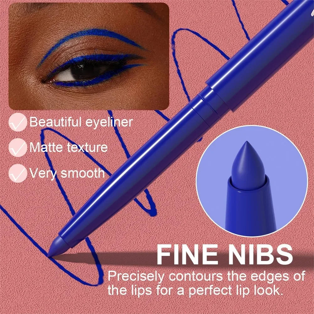 Quick-drying Eyeliner Waterproof Liquid Eyeliner Gel Pen Colourful Pigment Long Lasting Smooth Pencil Eye Beauty Makeup Cosmetic