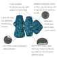 5PCS Small Medium Large Different Period Time Bamboo Reusable Menstrual Pads Washable Sanitary Towels for Lady Women Daily Night