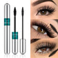Double In-one Mascara Silk Fiber Mascara Waterproof Mascara for Eyelash Extension Black Thick Lengthening Eye Lashes Cosmetics