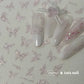 Shiny Jelly Butterfly Charming Golden Gradient Bowknot 5D Self Adhesive Nail Art Sticker Flower Petal Rhinestone Manicure Decals