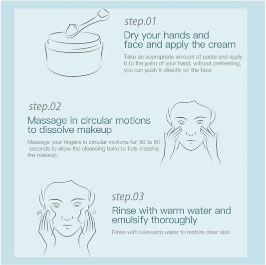 TIMAGE Soft Clarifying Cleansing Balm Natural Plant Extracts Make-up Remove