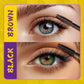 QIC 4D Black Mascara Brown Mascara Thickening, Lengthening, Curling, Waterproof Liquid Fiber Mascara.