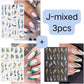 1piece 5D glass fragment nail sticker high quality stained glass window grille design glitter art decoration design nail sticker