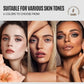 LOOKAVE Liquid Foundation Long Lasting Full Coverage Matte Cream CC Foundation Makeup Concealer Natural Liquid Base Moisturizing