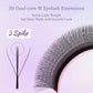 AGUUD 2D Y Lashes Extension Premade Voume Fans Faux Mink Eyelashes Premium Mesh Net Cross Lash Single Tips 2D Y Shaped Eyelashes