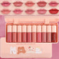 Set of 10 Shimmering Lip Glosses, Easy to Apply, Lip Glaze, Lipstick, Non-Stick Cup, Non-Fading, Moisturizing, Shiny Lip Gloss, Glass Lip, Shimmering Pearlescent Lip Gloss Set