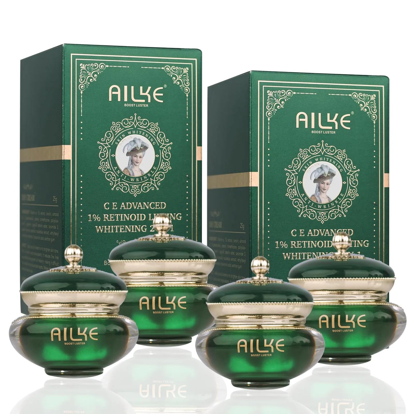 AILKE Retinol Brightening Face Cream, Anti-Wrinkles, Remove Stains, Firming, Whitening Skin, Moisturizing Facial Cream Set