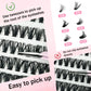 Thick & Fluffy DIY Cluster Lashes 30D/100D Mixed Density Mixed Length Individual Eyelash Extension