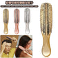 Electroplating Scalp Massage Comb Hair Detangling Brush Dry Wet Dual Use Wide Tooth Hairdressing Comb for Salon Home Travel