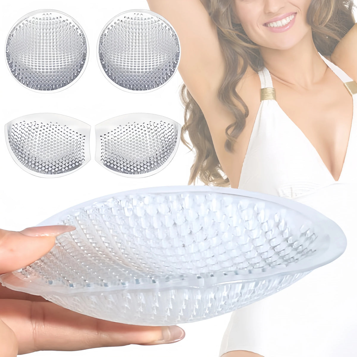 Silicone Bra Inserts Gel Bra Push Up Breast Pads Bra Padding Bust Enhancer For Sports Bra Swimsuit Cleavage Enhancers Pads