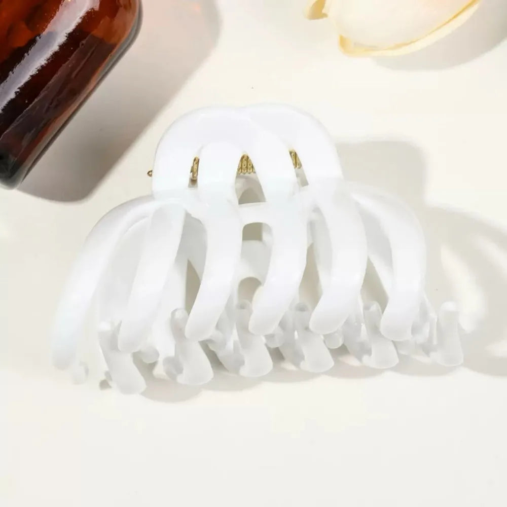 1/4PCS Octopus Silicone Claw Clip,Super-safe Head Protection,Banana Clip,Soft Flexible Jaw Clip for Women Hair Accessory