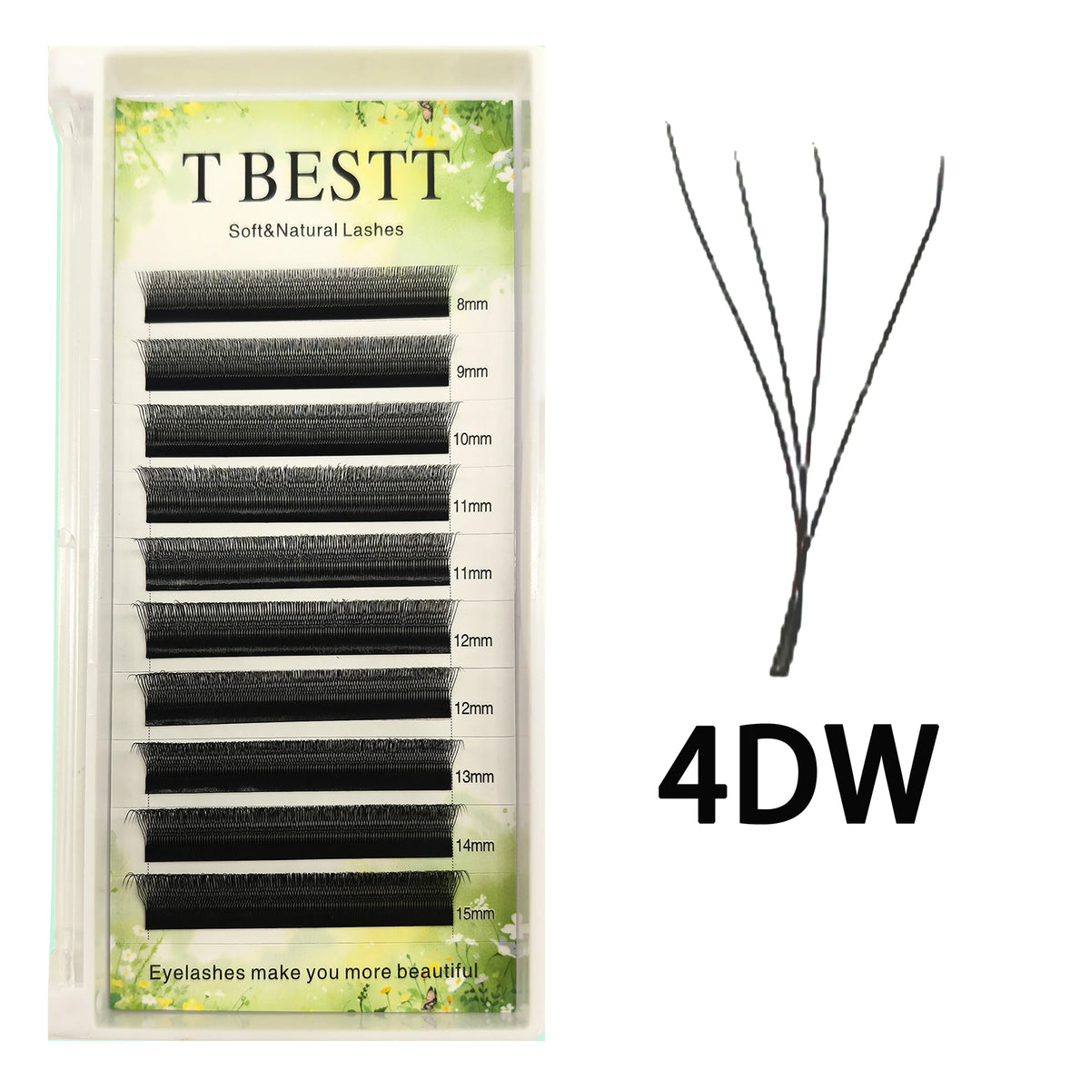 Tbestt 5DW 6DW Volume Lashes Extensions YY Shape Eyelashes False W Shape Eyelashes Extensions Mink Soft 5DW Eyelashes Extensions