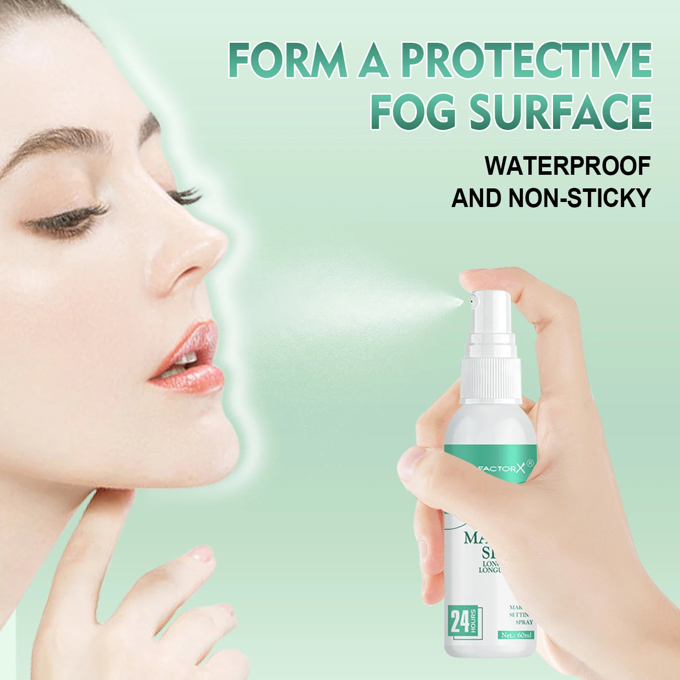 Waterproof Makeup Spray Face Set Lasting Award winning Makeup Spray Anti-smudge and Makeup Off Natural finish