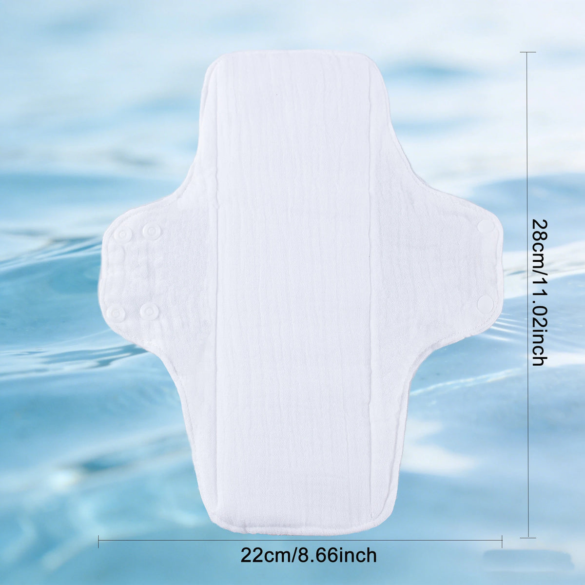 BIAI 5 Pieces Reusable Washable Cotton Pads Soft Skin Friendly Cloth Pads Reusable Reusable Pads for Women Cotton Sanitary Pad