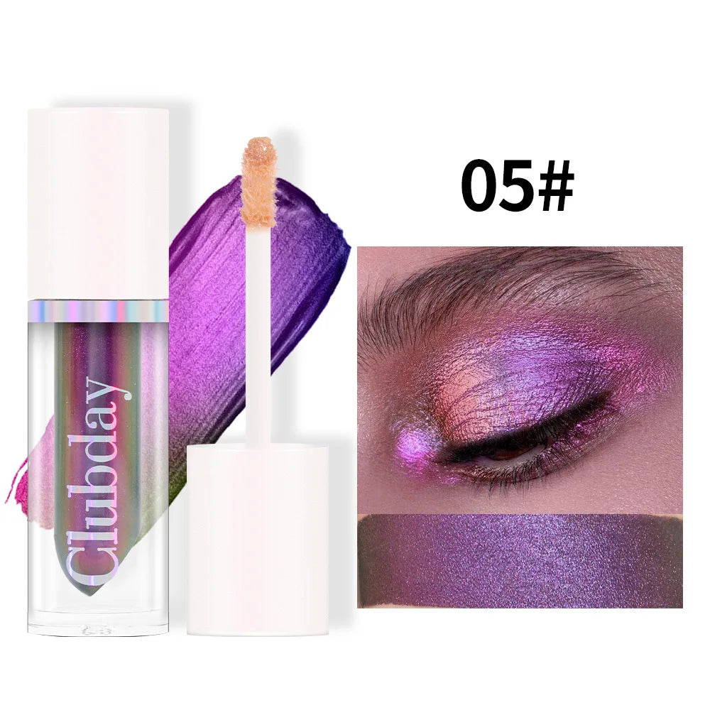 Chameleon Liquid Eyeshadow, Metallic Duochrome Single Shade, High-Impact Shifting Glow for Eyes & Face, Long-Wear Stage Highligh