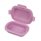 Travel Portable Flip Top Soap Dish with Lid-Leak Proof Bar Soap Container Flip Top or Fold Flat for Travel Hotel