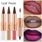 2IN1 Tapered Tip Lip Liner & Lipstick Gradient & Velvet Matte Finish Pearly Waterproof Non Stick Cup Liquid Lip Color Makeup Set