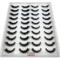 2023 New 20 pairs natural long 3D mink false eyelashes fake lashes makeup kit Mink Lashes extension eye lashes short eyelashes