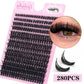 280 Clusters of 60D False Mink Eyelashes D Curl Natural Eyelash Extensions Russian Strip Individual Eyelashes Makeup Tool