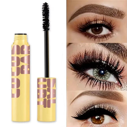 Black waterproof Mascara Lengthening Curling Black Lash Eyelash Extension Beauty Makeup Long-wearing Mascara Silk Fiber Mascara