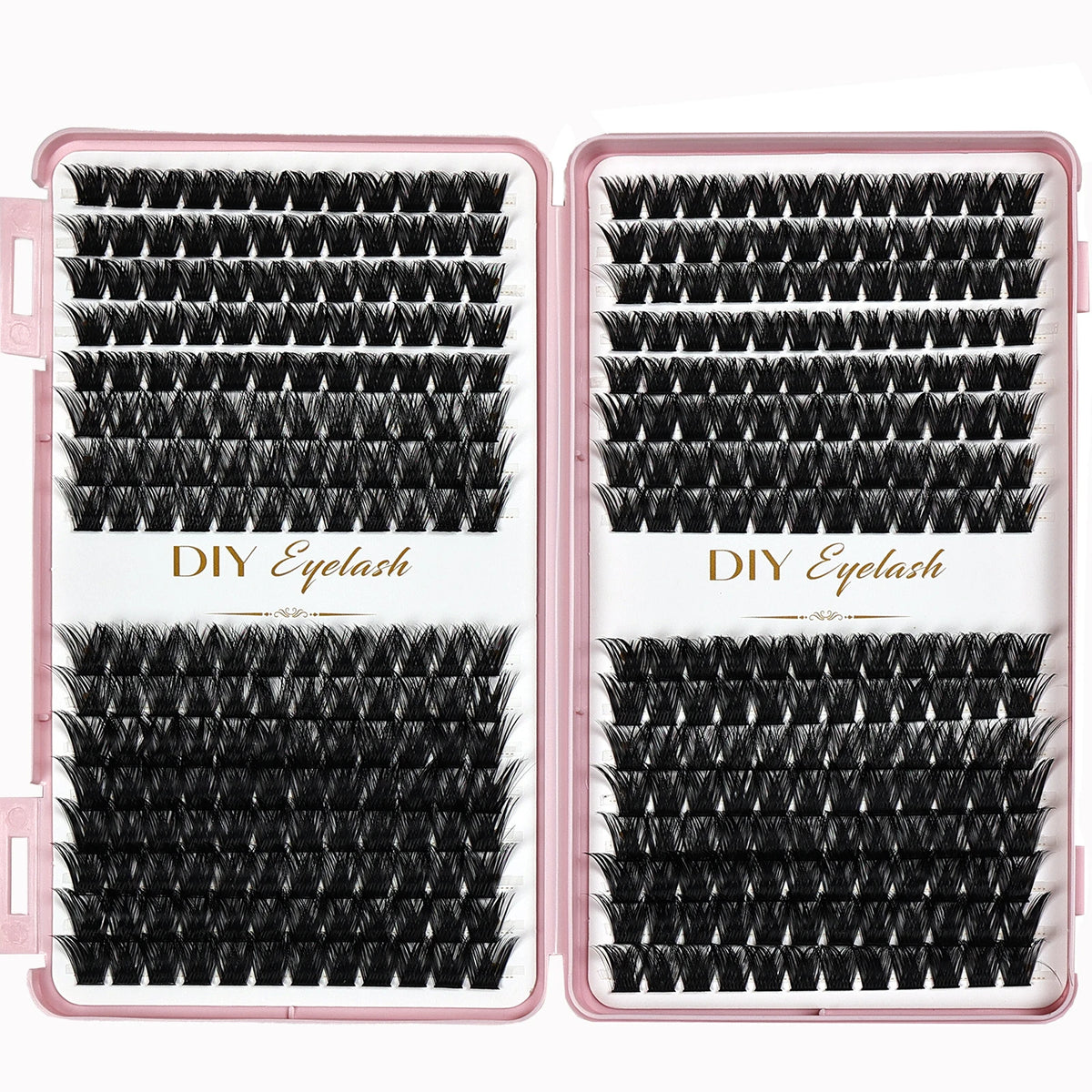 384pcs Individual Lashes Eyelash Book Clusters Extensions False Eyelash DIY at Home Cluster Eyelash Extensions Makeup