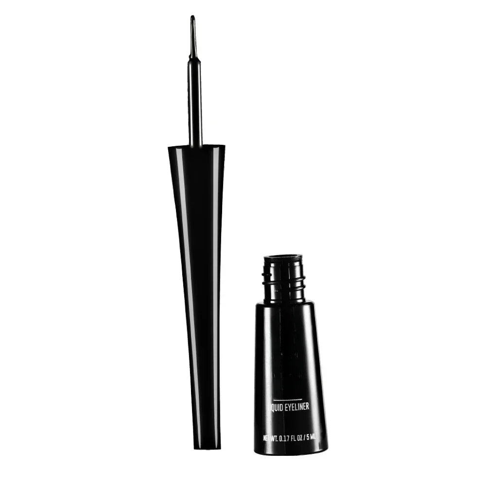 3-Color Matte Eyeliner Set - Grey Blue Black Waterproof Long-Lasting Fade-Proof Liquid Eyeliner with Brush for Easy Application