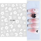 Cherry Blossom 3D Nail Stickers White Flower Petals Nail Art Decals Elegant Wedding Design Spring Sakura Manicure Slider Decor