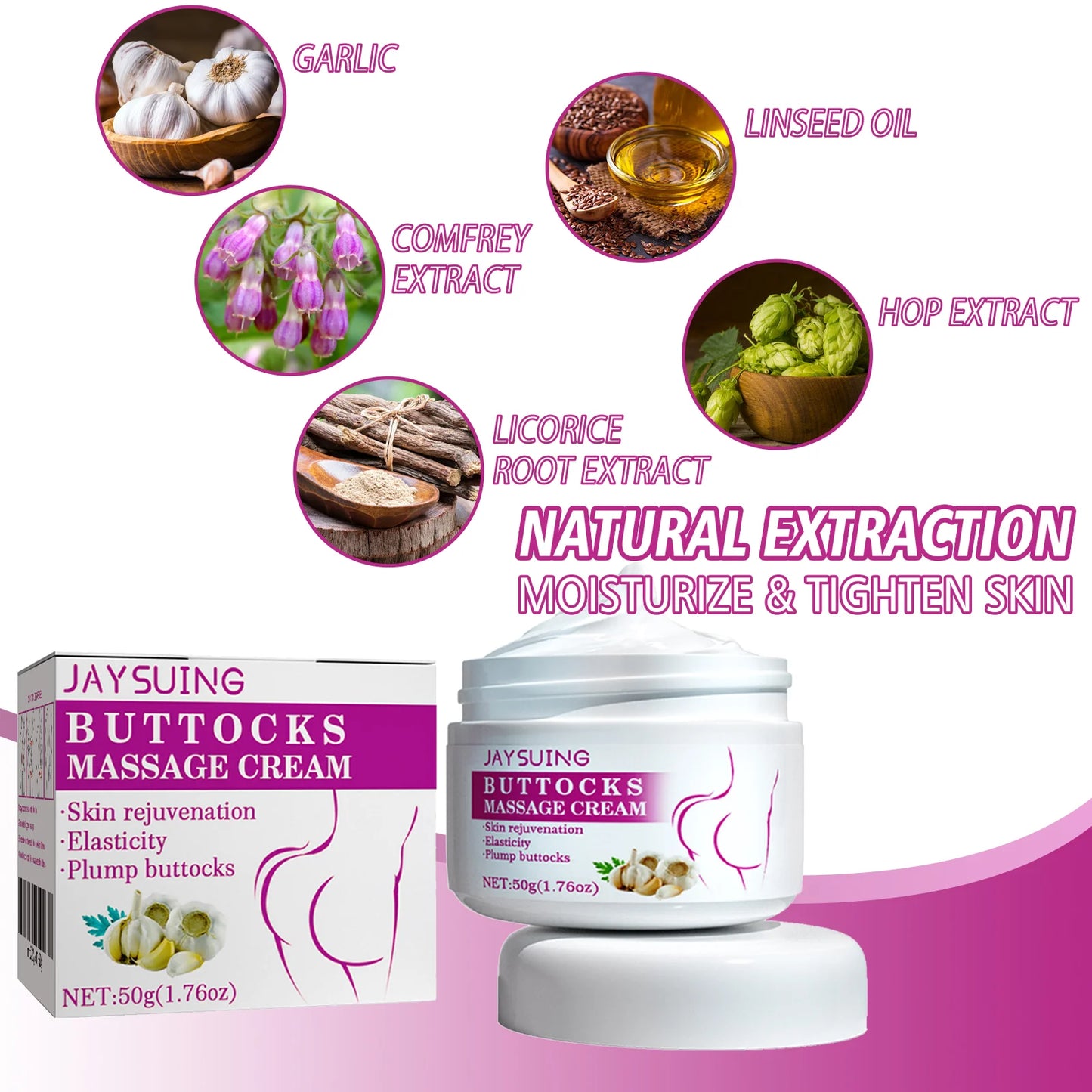 Hip Buttock Care Cream Women Butt Firming Lifting Shaping Moisturizing Body Massager Lotion Peach Plump Buttocks Care Cream