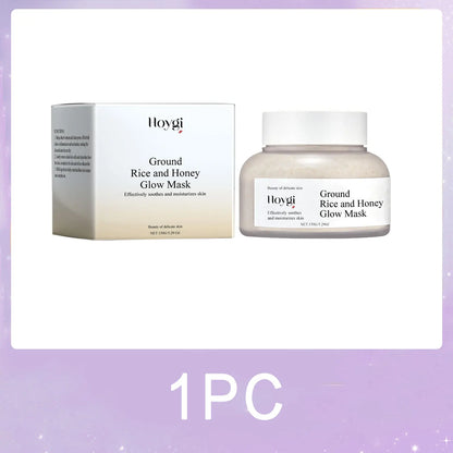 Rice Honey Glow Mask Moisturize Hydrating Nourishing Face Tightening Kaolinite Rice Raw Pulp Sleeping Clay Mask Korean Skin Care