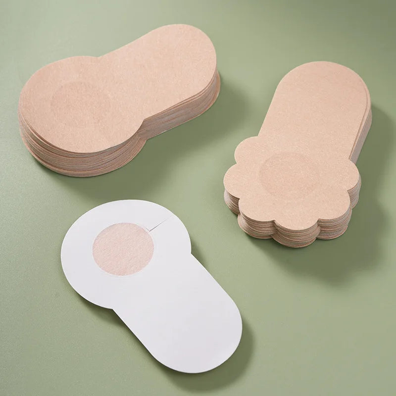 Disposable Lift Nipple Covers Invisible Breast Pads Non-woven Thin Invisible Bra Self-adhesive Push Up Chest Patch Underwear