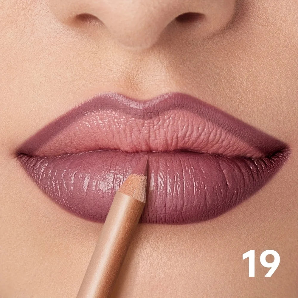 Nude Matte Lip Liner, Waterproof Long Lasting High Pigment Lip Pencil, Smooth Precise Lip Makeup Gift for Women