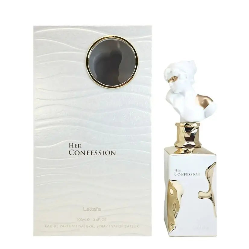 Lattafa His Confession for Men Eau de Parfum Spray 100ml Arab Perfumes Long-Lasting Fragrance for Women