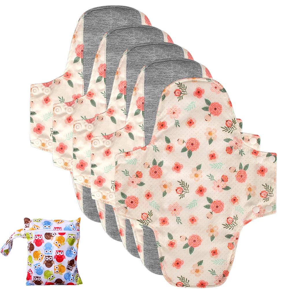 BIAI Large Size Female Nursing Pad Naturally Cloth Menstrual Pad Breathable Graphene Sanitary Pads Panty Liner For Women 22*28CM