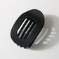 Fashion Oval Flat Hair Clips for Women New Design Leopard Large Flat Round Claw Clip French Acrylic Lying Down Hair Accessories