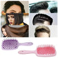 2pcs Professional Comb Detangling Hair Brush Scalp Massage Anti-static Comb Hollow Out Hairbrush for Wet Dry Barber Hair Styling