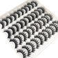 2023 New 20 pairs natural long 3D mink false eyelashes fake lashes makeup kit Mink Lashes extension eye lashes short eyelashes
