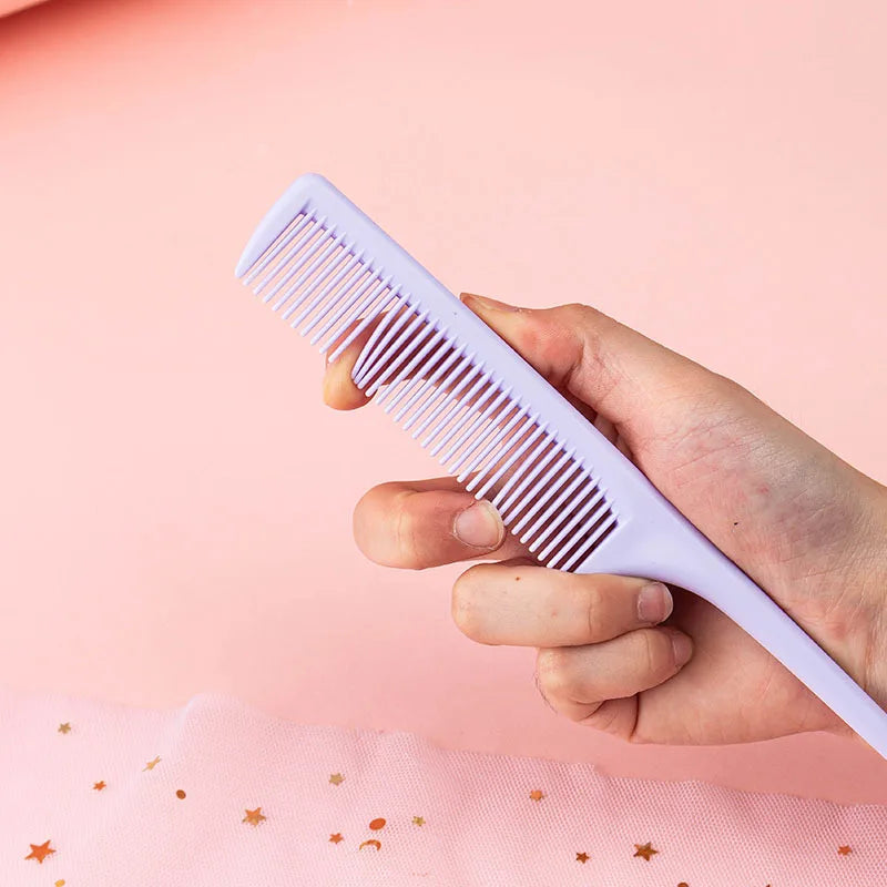 Macaroon Color Pointed Tail Styling Comb Anti Static Hair Dye Brush Barber Salon Steel Needle Pin Rat Tip Hair Comb Accessories