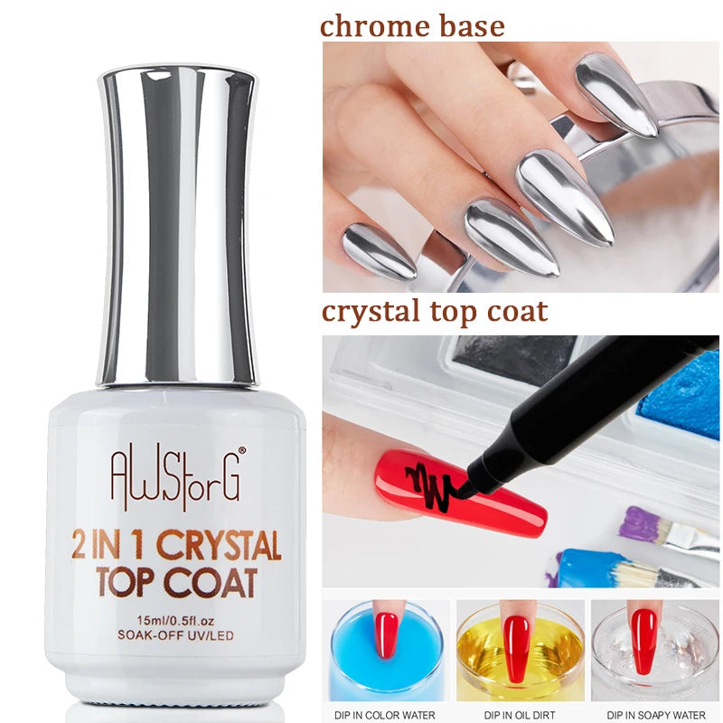 AWStorG 15ml 8 In 1 Reinforcement Gel Nail Gel Multifunctional Clear Gel Nail Polish Nail Strengthener Gel Nail Extension Hard