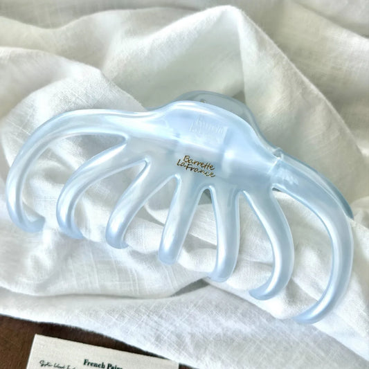 Korea Large Colorful Jelly Pumpkin Hair Claws Clip  Women Elegant Big Hair Back Of Head Coiled Shark  Ponytail Clip Accessories