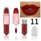 Lipstick Lip Gloss 2-in-1 Matte Lip Color Velvet Lip Glaze Waterproof Long Lasting Non-marking Natural Lip Tint Blam Cosmetic