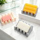 Creative Silicone Draining Soap Dish, Large Bathroom Soap Holder, Quick-Dry No Water Accumulation, Convenient Hand Soap Dish