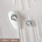10pcs 3D Alloy Christmas Tree Bells Nail Art Zircon Pearl Metal Manicure Nails Accessories DIY Nail Decorations Supplies Charms
