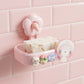 Cute Cartoon Bear Cat Tulip Adhesive Soap Box No Drill Glue Mount Drain Soap Holder Bathroom Wall Soap Dish