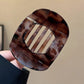 New Flat Hair Clip Claws Hair Accessories Korean Acetic Acid Women's Spoon Crab Hair Clip Leopard Hair Clip Top Simple Headpiece